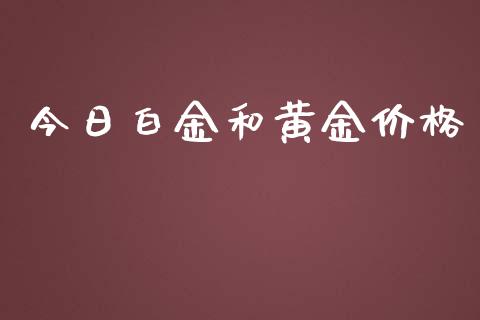 今日白金和黄金价格_https://www.lansai.wang_期货行情_第1张