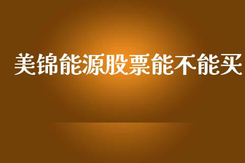 美锦能源股票能不能买_https://www.lansai.wang_期货行情_第1张