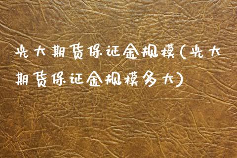 光大期货保证金规模(光大期货保证金规模多大)_https://www.lansai.wang_期货资讯_第1张