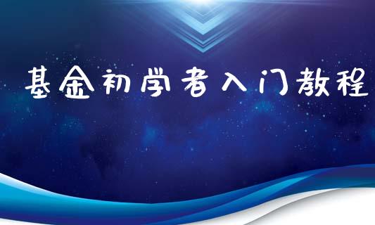 基金初学者入门教程_https://www.lansai.wang_基金理财_第1张