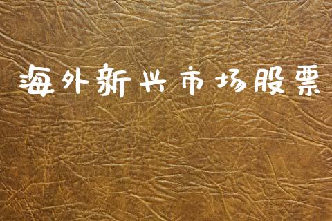 海外新兴市场股票_https://www.lansai.wang_基金理财_第1张