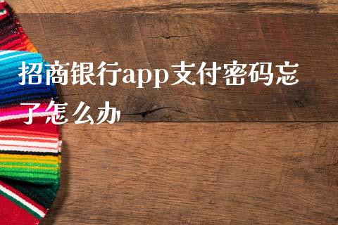 招商银行app支付密码忘了怎么办_https://www.lansai.wang_期货资讯_第1张