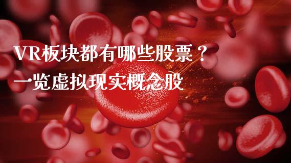 VR板块都有哪些股票？ 一览虚拟现实概念股_https://www.lansai.wang_期货资讯_第1张