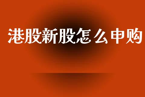 港股新股怎么申购_https://www.lansai.wang_恒生指数_第1张