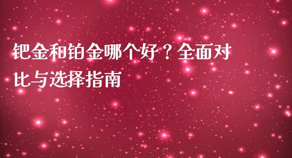钯金和铂金哪个好？全面对比与选择指南_https://www.lansai.wang_期货直播_第1张
