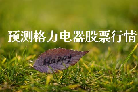 预测格力电器股票行情_https://www.lansai.wang_期货行情_第1张