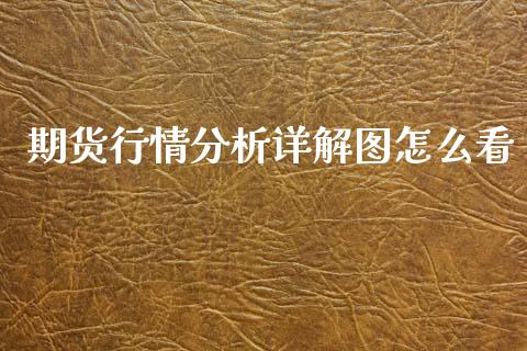 期货行情分析详解图怎么看_https://www.lansai.wang_未分类_第1张