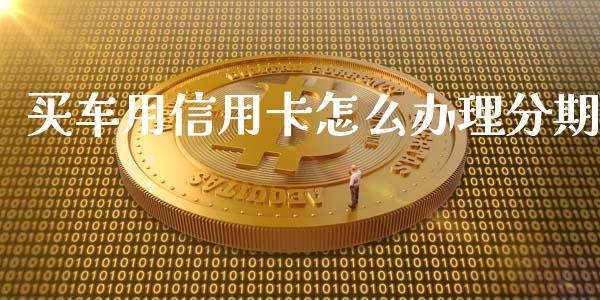 买车用信用卡怎么办理分期_https://www.lansai.wang_基金理财_第1张