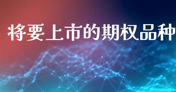 将要上市的期权品种_https://www.lansai.wang_股票问答_第1张