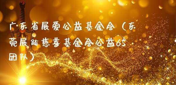 广东省展爱公益基金会（东莞展能慈善基金会公益65团队）_https://www.lansai.wang_基金理财_第1张