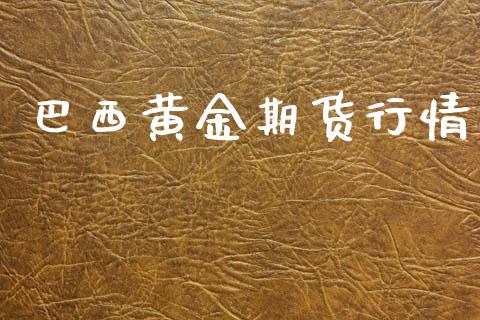 巴西黄金期货行情_https://www.lansai.wang_期货行情_第1张