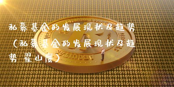 私募基金的发展现状及趋势（私募基金的发展现状及趋势 翟山鹰）_https://www.lansai.wang_基金理财_第1张