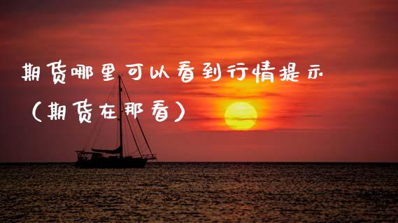 期货哪里可以看到行情提示（期货在那看）_https://www.lansai.wang_恒生指数_第1张