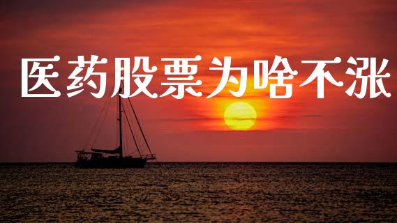 医药股票为啥不涨_https://www.lansai.wang_基金理财_第1张