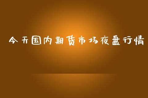 今天国内期货市场夜盘行情_https://www.lansai.wang_未分类_第1张