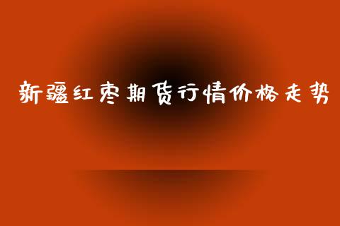 新疆红枣期货行情价格走势_https://www.lansai.wang_期货资讯_第1张