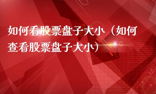 如何看股票盘子大小（如何查看股票盘子大小）_https://www.lansai.wang_股票知识_第1张