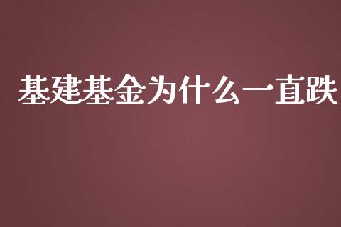 基建基金为什么一直跌_https://www.lansai.wang_基金理财_第1张