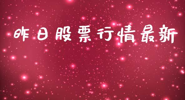 昨日股票行情最新_https://www.lansai.wang_股票知识_第1张