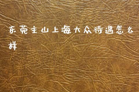 东莞主山上海大众待遇怎么样_https://www.lansai.wang_期货直播_第1张