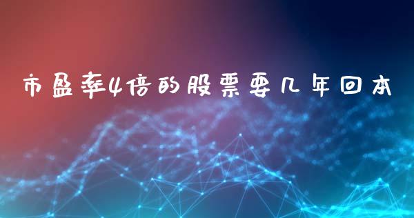市盈率4倍的股票要几年回本_https://www.lansai.wang_期货行情_第1张