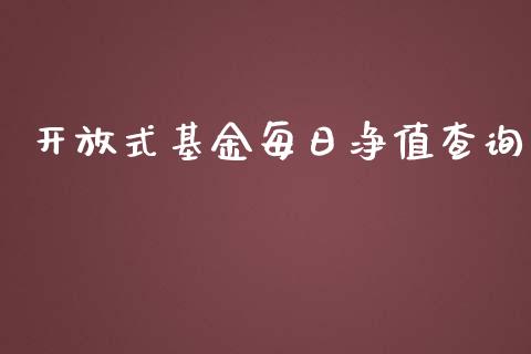 开放式基金每日净值查询_https://www.lansai.wang_基金理财_第1张