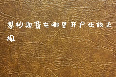 想炒期货在哪里开户比较正规_https://www.lansai.wang_期货资讯_第1张