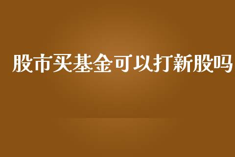 股市买基金可以打新股吗_https://www.lansai.wang_基金理财_第1张