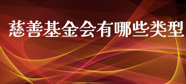 慈善基金会有哪些类型_https://www.lansai.wang_基金理财_第1张
