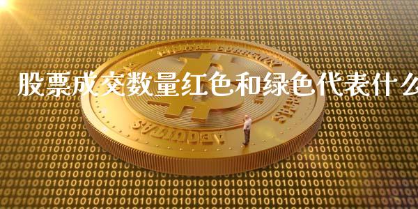 股票成交数量红色和绿色代表什么_https://www.lansai.wang_基金理财_第1张