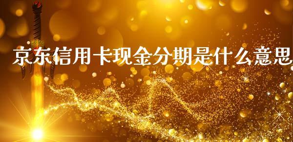 京东信用卡现金分期是什么意思_https://www.lansai.wang_股票知识_第1张