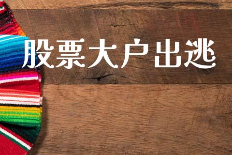 股票大户出逃_https://www.lansai.wang_期货行情_第1张