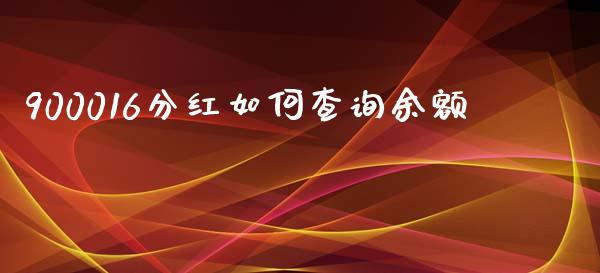 900016分红如何查询余额_https://www.lansai.wang_期货行情_第1张