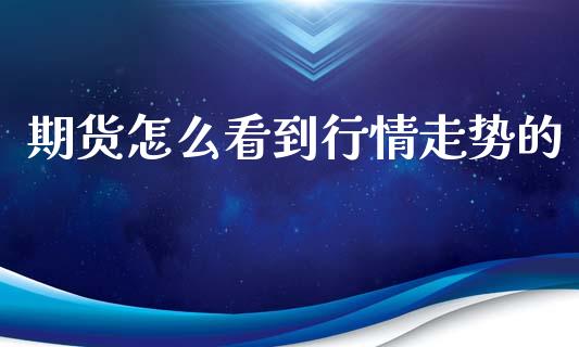 期货怎么看到行情走势的_https://www.lansai.wang_未分类_第1张