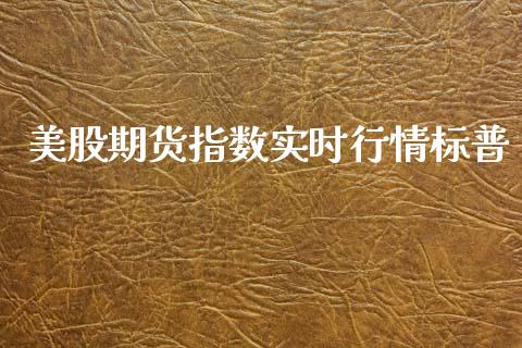 美股期货指数实时行情标普_https://www.lansai.wang_未分类_第1张