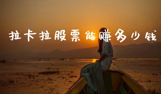 拉卡拉股票能赚多少钱_https://www.lansai.wang_期货资讯_第1张