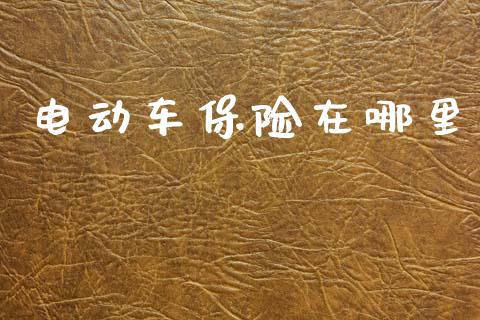 电动车保险在哪里_https://www.lansai.wang_期货资讯_第1张