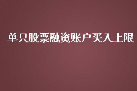 单只股票融资账户买入上限_https://www.lansai.wang_恒生指数_第1张