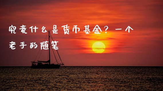 究竟什么是货币基金？一个老手的随笔_https://www.lansai.wang_股指期货_第1张