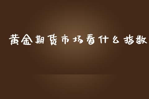 黄金期货市场看什么指数_https://www.lansai.wang_期货行情_第1张