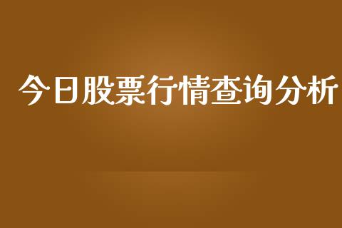 今日股票行情查询分析_https://www.lansai.wang_股票知识_第1张