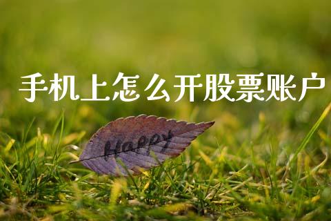 手机上怎么开股票账户_https://www.lansai.wang_股票知识_第1张