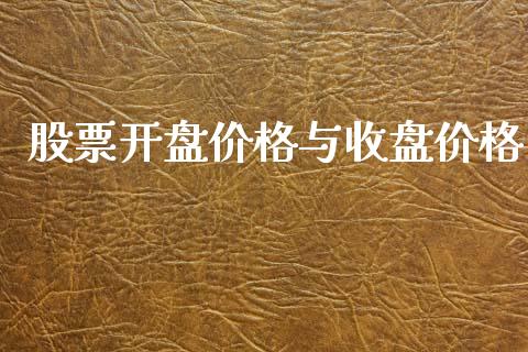 股票开盘价格与收盘价格_https://www.lansai.wang_基金理财_第1张