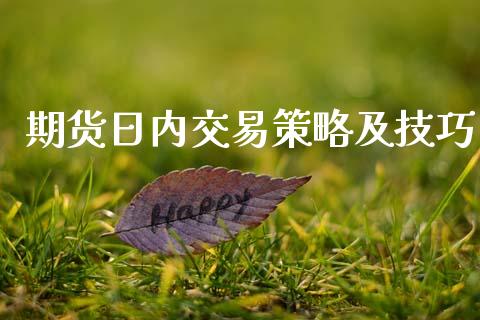 期货日内交易策略及技巧_https://www.lansai.wang_期货行情_第1张