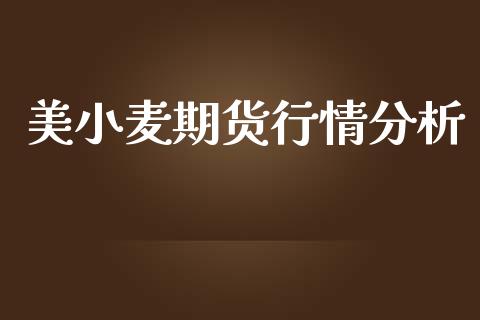 美小麦期货行情分析_https://www.lansai.wang_期货资讯_第1张