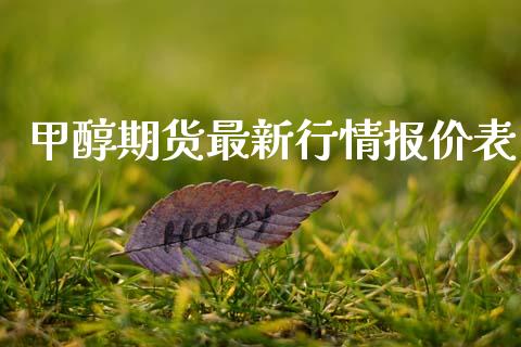 甲醇期货最新行情报价表_https://www.lansai.wang_未分类_第1张