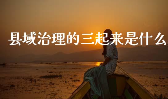 县域治理的三起来是什么_https://www.lansai.wang_股票问答_第1张