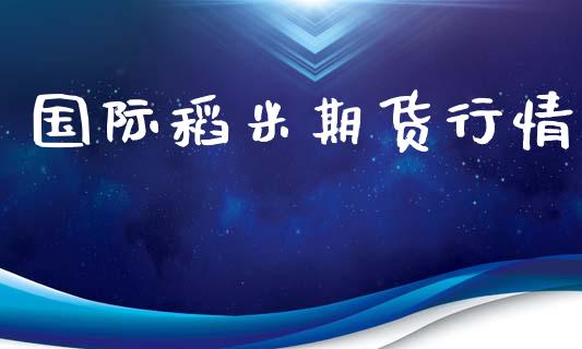 国际稻米期货行情_https://www.lansai.wang_期货行情_第1张