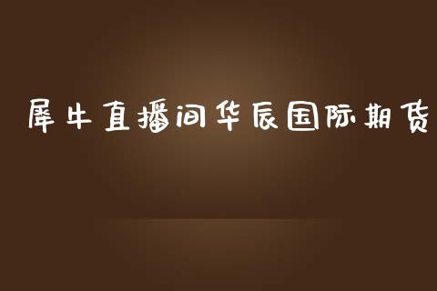 犀牛直播间华辰国际期货_https://www.lansai.wang_期货直播_第1张