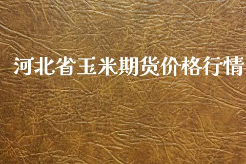 河北省玉米期货价格行情_https://www.lansai.wang_期货资讯_第1张